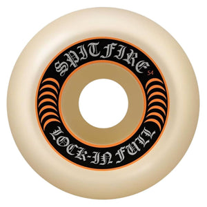 Spitfire 54mm Formula Four Lock In Full 99A Skateboard Wheels - Natural - Skateboard Wheels by Spitfire 54mm