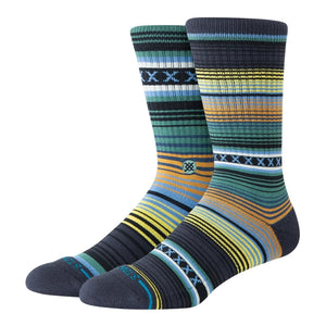 Stance Curren ST Crew Socks - Deep Teal - Unisex Crew Length Socks by Stance