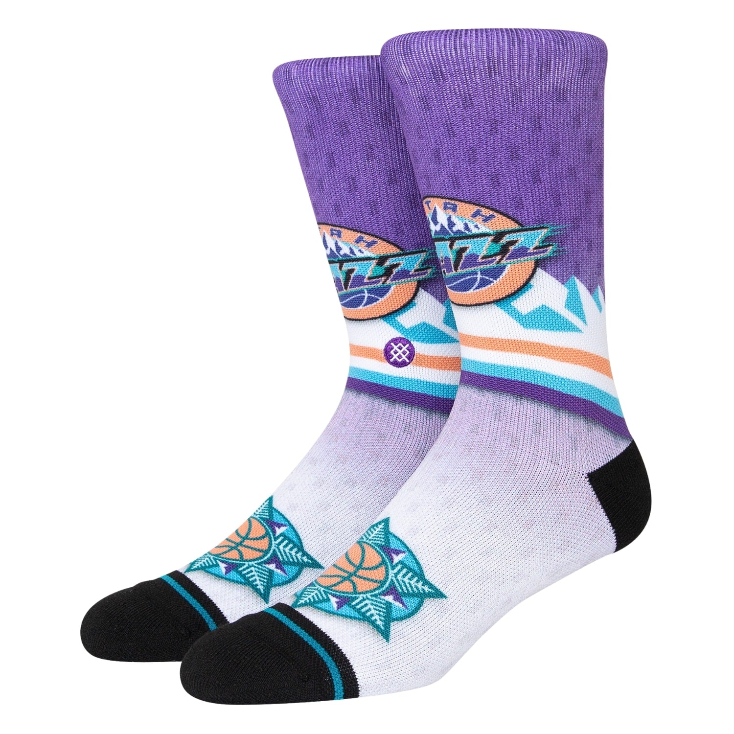 Stance Fader UTX Utah Jazz Socks - Purple