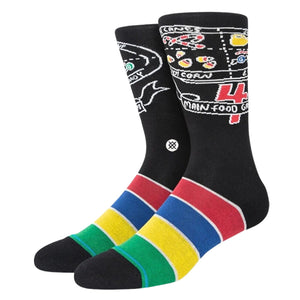 Stance Food Groups Socks - Black - Unisex Crew Length Socks by Stance L (UK8-12.5)