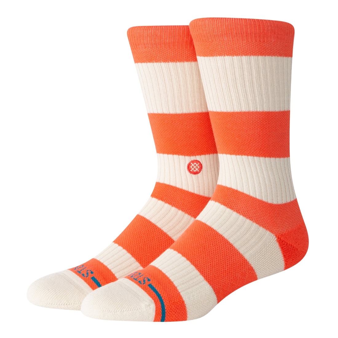 Stance Fred Crew Socks - Red - Unisex Crew Length Socks by Stance