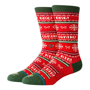 Stance x Elf I Know Him Socks - Red - Unisex Crew Length Socks by Stance
