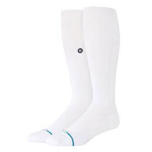 Stance Icon Compression OTC Socks - White - Unisex Running/Training Socks by Stance