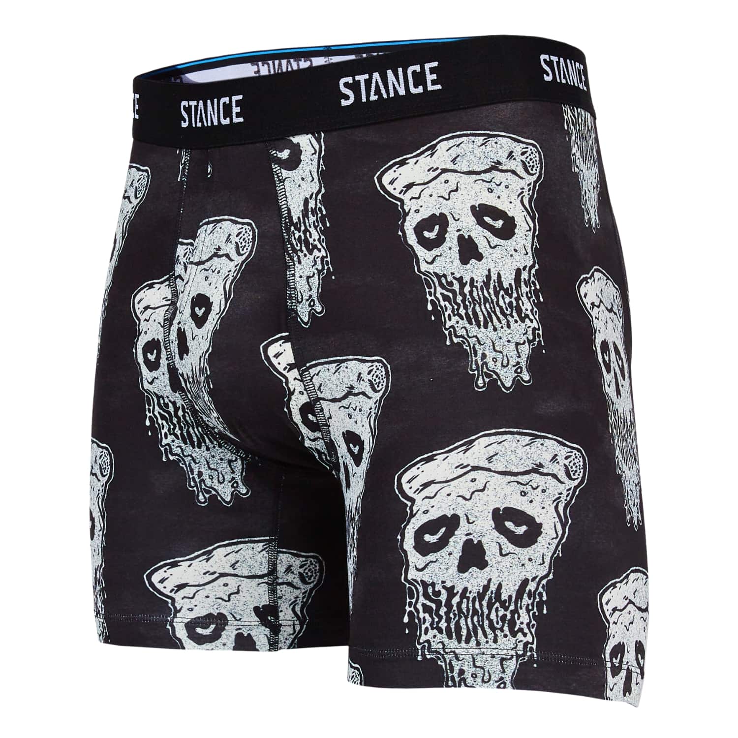 Stance Pizza Face Poly Blend Boxer Brief - Black/White