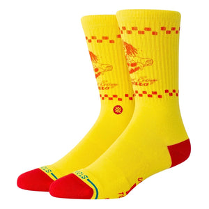 Stance Surfer Boy Socks - Yellow - Unisex Crew Length Socks by Stance