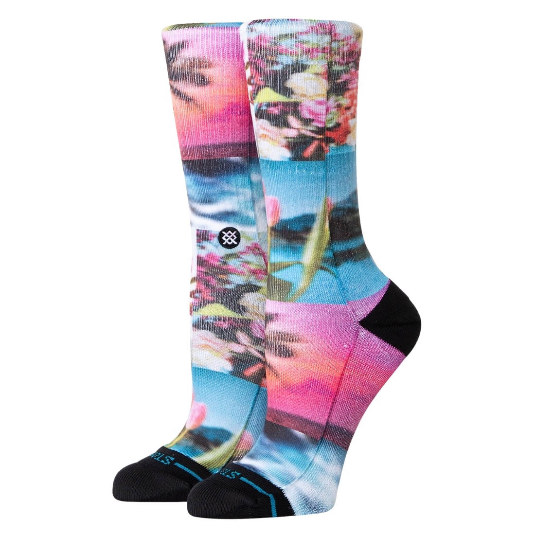 Stance Womens Take A Picture Socks - Floral - Womens Crew Length Socks by Stance