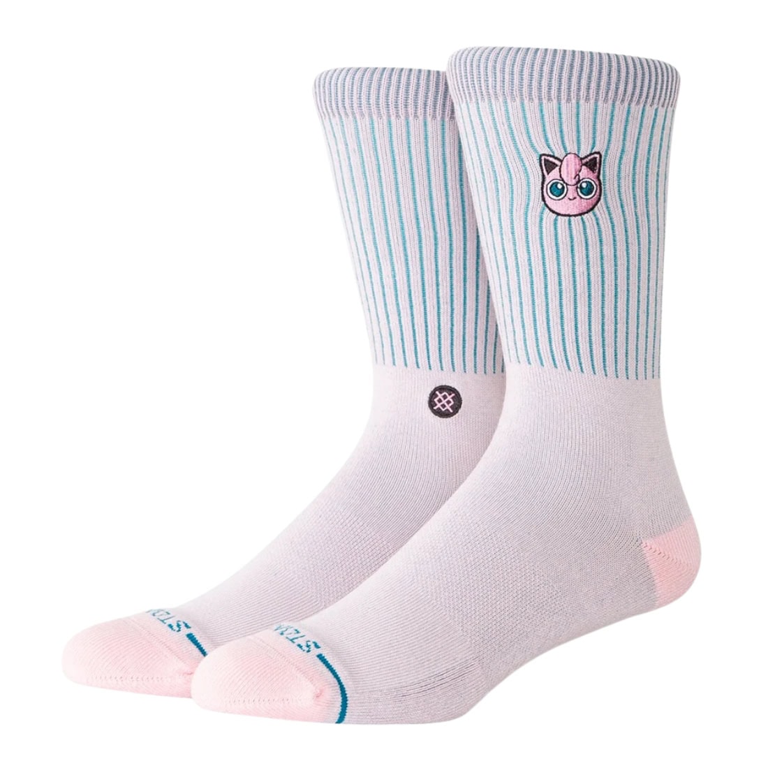 Stance x Pokemon Jigglypuff Crew Sock - Pink