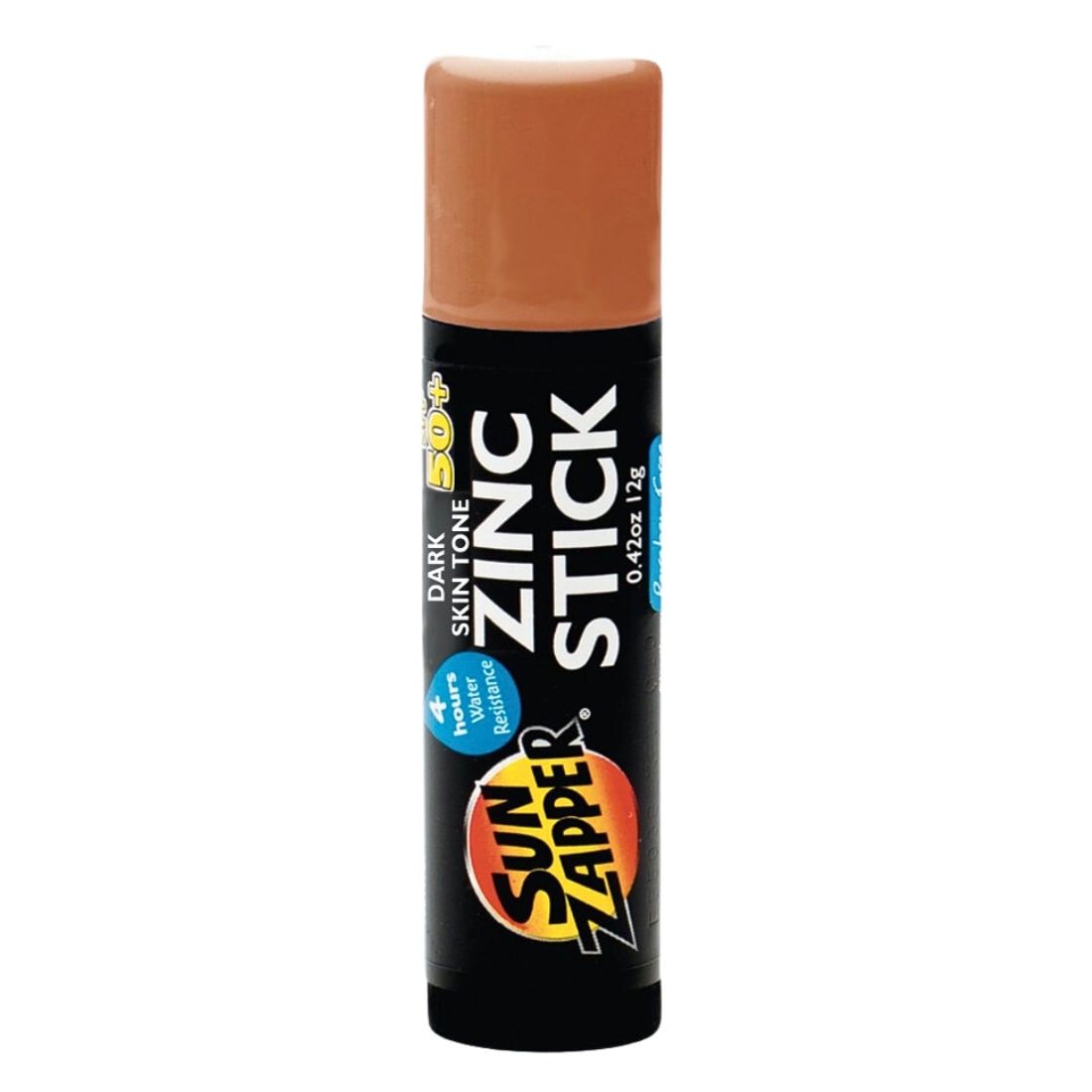 Sun Zapper Coloured Spf 50+ Zinc Stick - Dark Skin Tone - Sunscreen by Sun Zapper 12g