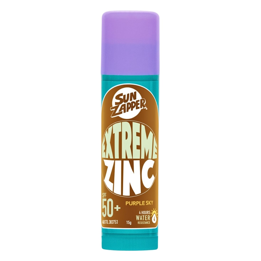 Sun Zapper Extreme Zinc Spf50+ Face Stick - Purple Sky - Sunscreen by Sun Zapper 15g