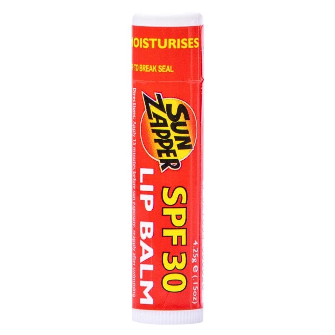 Sun Zapper Spf30+ Lip Balm With Aloe Vera - Clear - Sunscreen by Sun Zapper 4.25g