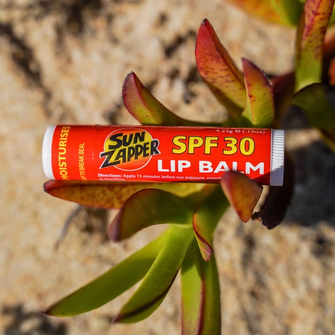 Sun Zapper Spf30+ Lip Balm With Aloe Vera - Clear - Sunscreen by Sun Zapper 4.25g