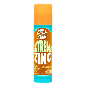 Sun Zapper Extreme Zinc Sunblock Stick SPF50+ Face Stick - Orange Sun - Sunscreen by Sun Zapper 15g