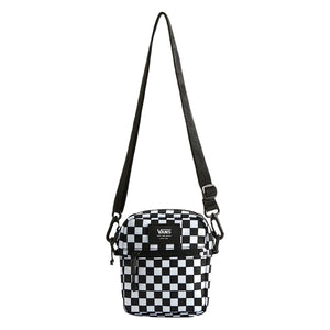 Vans Bail Shoulder Bag - Black/White Check - Backpack by Vans One Size