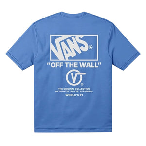 Vans Boys Stacked Hi Kids T-Shirt - Bright Azure - Boys Skate Brand T-Shirt by Vans