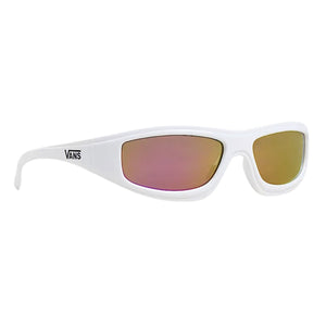 Vans Felix Sunglasses - White/Mirror - Wrap Around Sunglasses by Vans