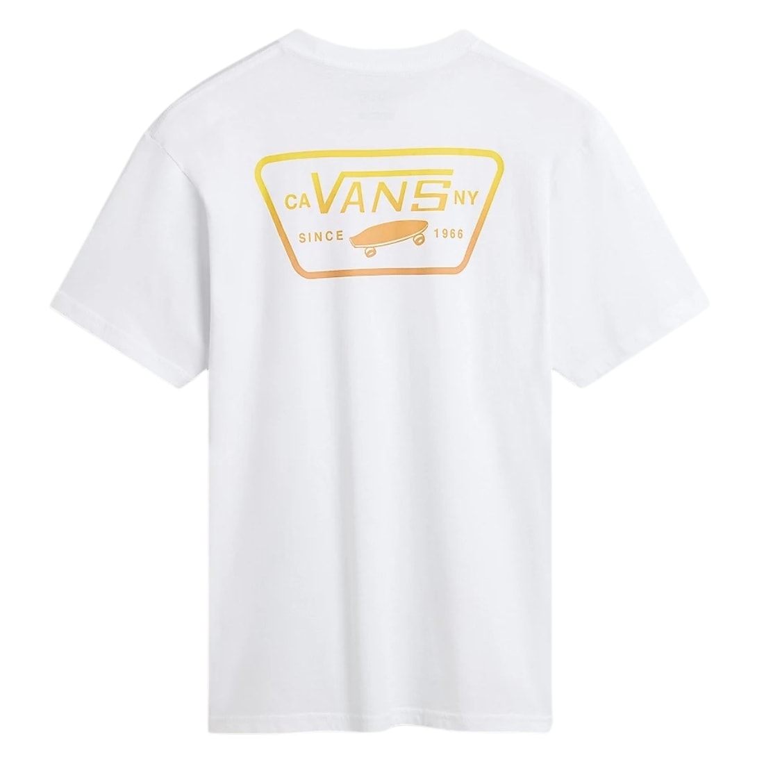 Vans Full Patch Back T-Shirt - White/Copper Tan - Mens Skate Brand T-Shirt by Vans