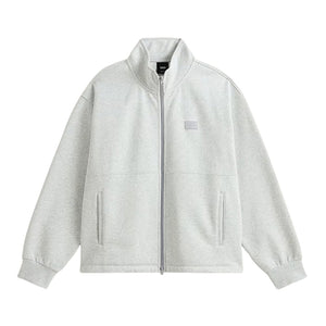 Vans Full Zip Mock Neck Fleece - Ash Heather - Mens Zip Up Hoodie by Vans