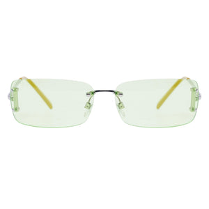 Vans Gemini Sunglasses - Shadow Lime - Square/Rectangular Sunglasses by Vans