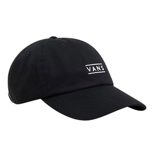 Vans Half Box Curved Bill Jockey Cap - Black - Strapback Cap by Vans One Size