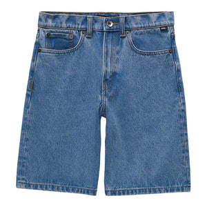 Vans Kids Check-5 Baggy Boys Denim Shorts - Stonewash - Boys Denim Shorts by Vans