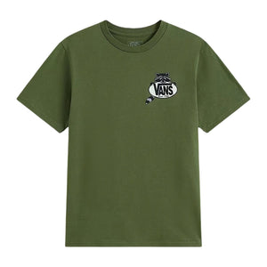 Vans Kids Dumpster Racoon Boys T-Shirt - Green Balsam - Boys Skate Brand T-Shirt by Vans