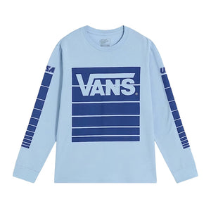 Vans Kids Fast Terrain Longsleeve Boys T-Shirt - Soft Slate - Boys Skate Brand T-Shirt by Vans