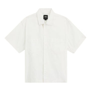 Vans Larkspur Textured Solid Shirt - Marshmallow - Mens Casual Shirt by Vans