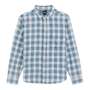 Vans Lawson Vintage Indigo Long Sleeve Shirt - Bleach Indigo - Mens Casual Shirt by Vans
