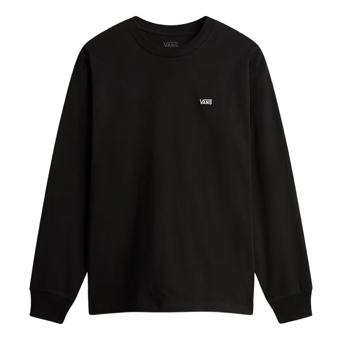 Vans Left Chest II Loose Fit Long Sleeve T-Shirt - Black - Mens Graphic T-Shirt by Vans