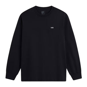 Vans Left Chest II Loose Longsleeve - Black - Mens Graphic T-Shirt by Vans
