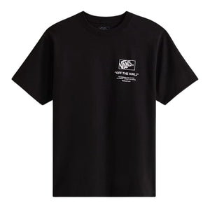 Vans Stacked Hi T-Shirt - Black/White - Mens Graphic T-Shirt by Vans