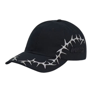 Vans Thorn Curved Bill Jockey Cap - Black - Strapback Cap by Vans One Size