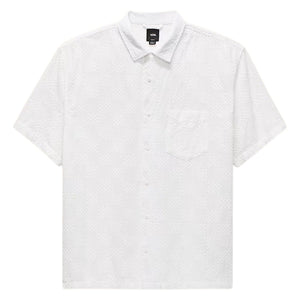 Vans Wayside Eyelet Short Sleeve Shirt - Marshmallow - Mens Casual Shirt by Vans