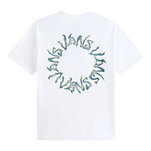 Vans Wild Circle T-Shirt - White - Mens Graphic T-Shirt by Vans