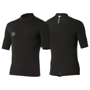 Vissla 7 Seas 1mm Shortsleeve Wetsuit Jacket - Black - Mens Wetsuit Top/Jacket by Vissla