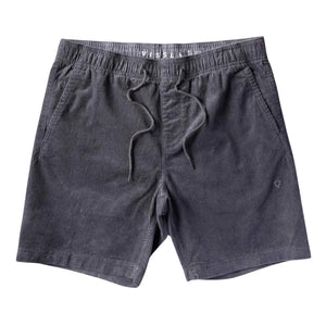 Vissla Boys No See Ums Cord Eco 17" Kids Walkshorts - Graphite - Boys Hybrid/Walk Shorts by Vissla