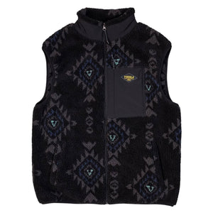 Vissla Hector Sleeveless Fleece - Black - Mens Zip Up Hoodie by Vissla