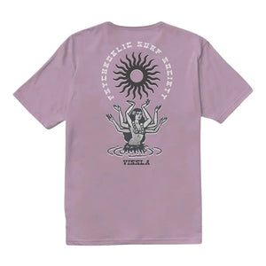 Vissla Hula Hands Organic T-Shirt - Plum - Mens Graphic T-Shirt by Vissla