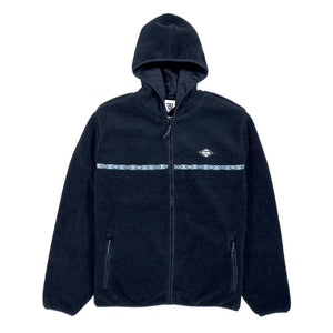 Vissla Legall Sherpa Zip Hoodie - Black - Mens Zip Up Hoodie by Vissla
