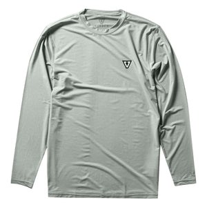 Vissla Twisted Eco Longsleeve Lycra Rash Vest Surf Shirt - Sea Green - Mens UV Rash Vest by Vissla