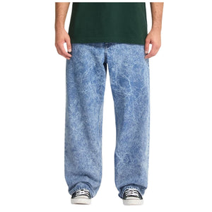 Volcom Billow Denim - Broken Blue - Mens Relaxed/Loose Denim Jeans by Volcom
