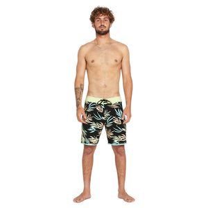 Volcom Bleeding Leaf Mod 18" Boardshorts - Black - Mens Boardshorts by Volcom
