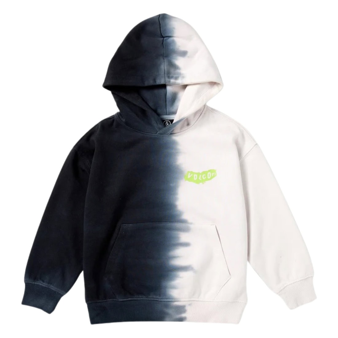 Volcom Boys Graffiti Smile Kids Hood - Black White - Boys Pullover Hoodie by Volcom