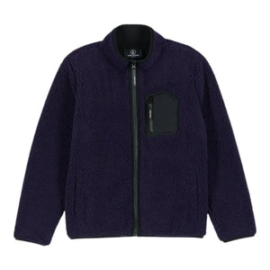 Volcom Boys Muzzer Fuzzar Zip - Dark Purple - Boys Zip Up Hoodie by Volcom