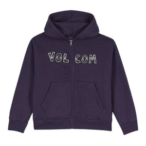 Volcom Boys Watanite Zip Hood - Dark Purple - Boys Zip Up Hoodie by Volcom