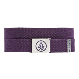 Volcom Circle Web Belt - Dark Purple - Mens Web Belt by Volcom One Size