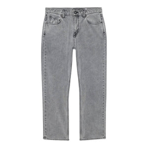 Volcom Fivedown Denim - Light Grey - Mens Relaxed/Loose Denim Jeans by Volcom