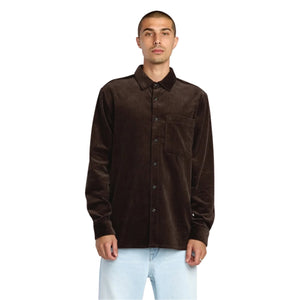 Volcom Fostered Longsleeve Shirt - Cacao - Mens Casual Shirt by Volcom