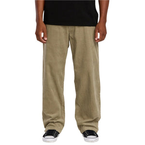 Volcom Frickin Loose Tapered Cord - Khaki - Mens Corduroy Pants/Trousers by Volcom