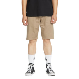 Volcom Frickin Modern Stretch Shorts 21" - Khaki - Mens Chino Shorts by Volcom